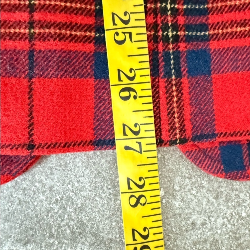 Vintage PENDELTON Red Tartan Wool Plaid Blazer Jacket Women’s Size 10 - Picture 8 of 11